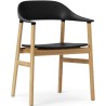 black / oak - Herit armchair - Normann Copenhagen