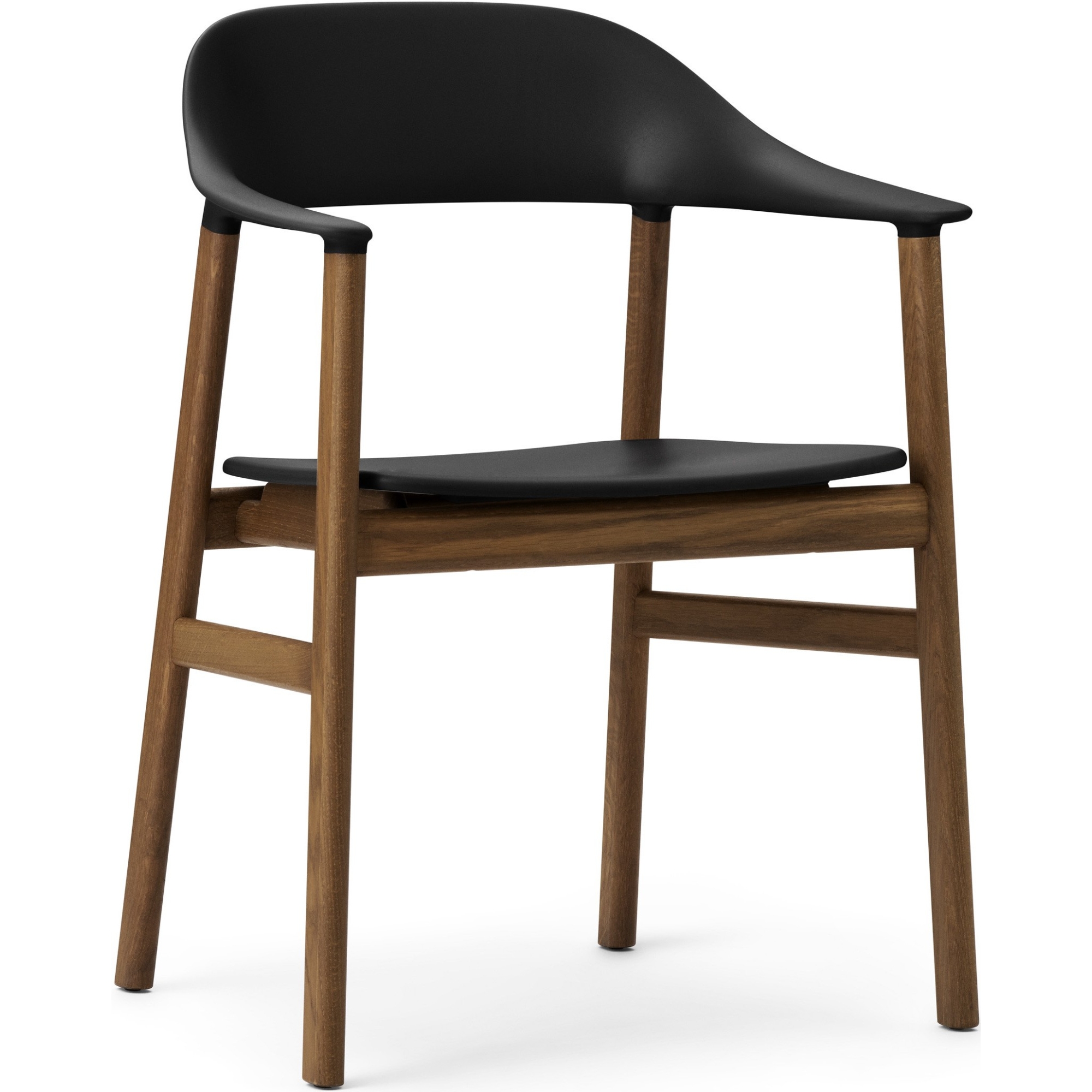 black / smoked oak - Herit armchair - Normann Copenhagen