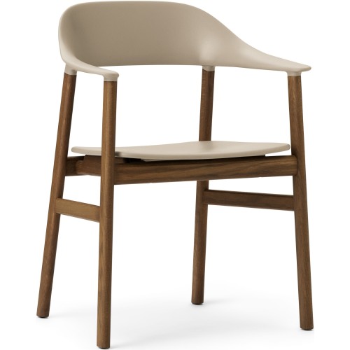 sand / smoked oak - Herit armchair - Normann Copenhagen