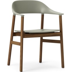 dusty green / smoked oak - Herit armchair - Normann Copenhagen