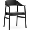 cuir Spectrum noir / noir - fauteuil Herit - Normann Copenhagen