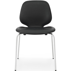 Ultra black leather / chrome – My Chair - Normann Copenhagen