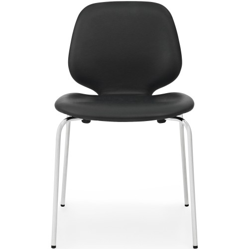 Ultra black leather / chrome – My Chair - Normann Copenhagen