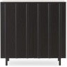 98,5 x 45 x H96,5 cm – Soft Black – RIB Sideboard - Normann Copenhagen