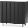 98,5 x 45 x H96,5 cm – Soft Black – RIB Sideboard - Normann Copenhagen