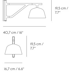 Ambit wall lamp - taupe - OFFER