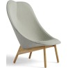 Flamiber light grey j7 / Remix 123– lacquered oak – Uchiwa Lounge chair - HAY