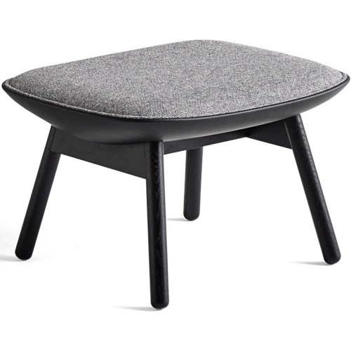 Hallingdal 166 / cuir Sierra SI1001 – chêne peint en noir – Repose-pieds Uchiwa - HAY