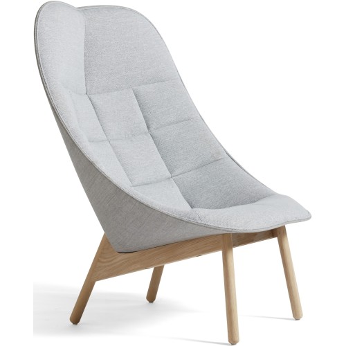 Mode 002 / Remix 123 – lacquered oak – Uchiwa Quilt Lounge chair - HAY