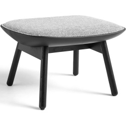 Hallingdal 126 / cuir Sierra SI1001 – chêne peint en noir – Repose-pieds Uchiwa - HAY