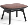 Olavi by Hay 12 / Sierra SI1001 leather – black lacquered oak – Uchiwa ottoman - HAY