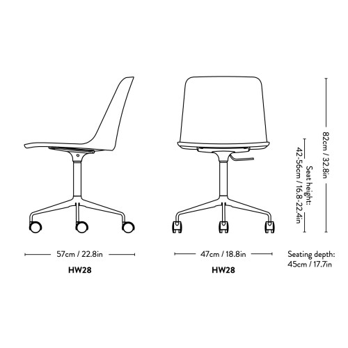 Chaise Rely HW28 - &Tradition