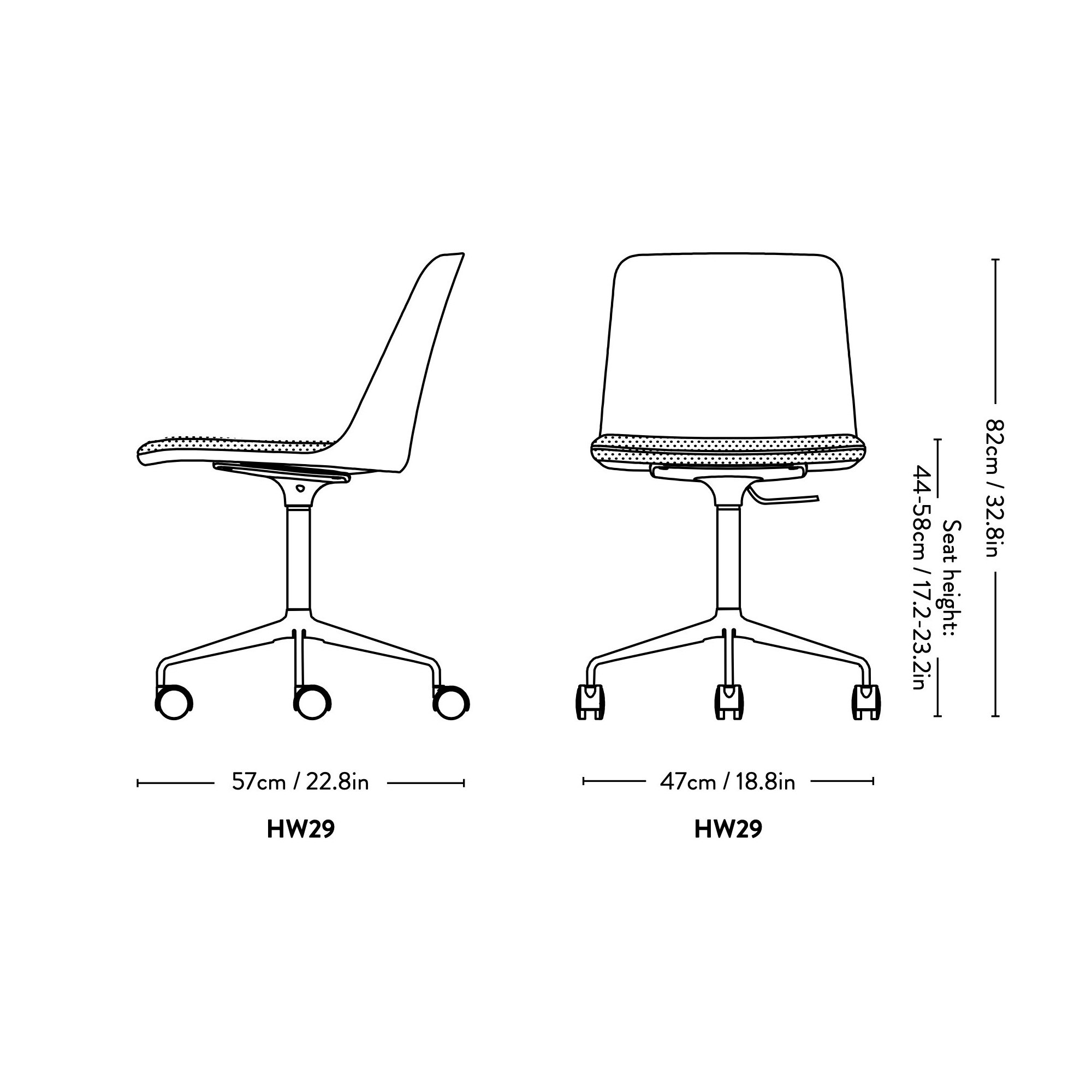 Chaise Rely HW29 - &Tradition