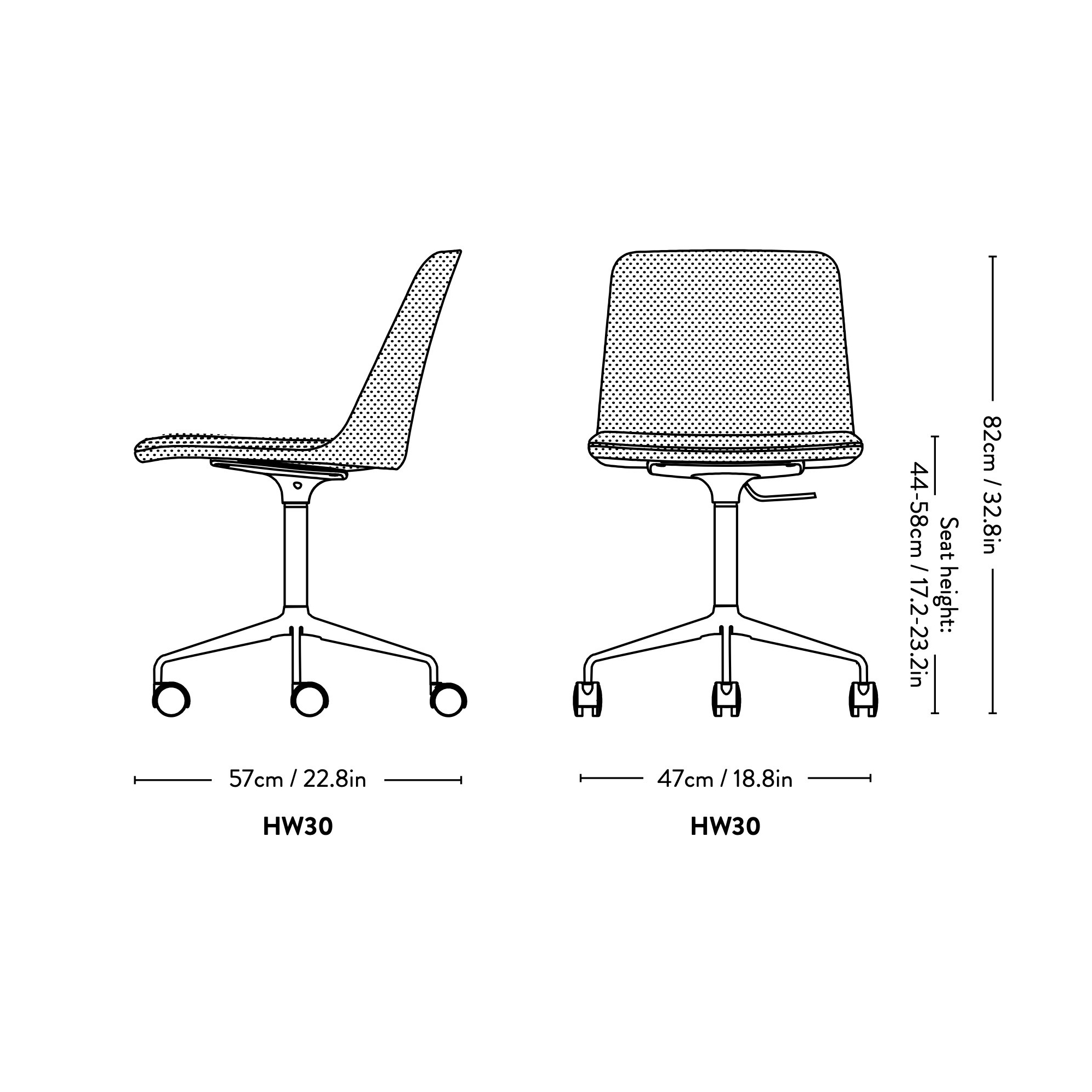 Chaise Rely HW30 - &Tradition