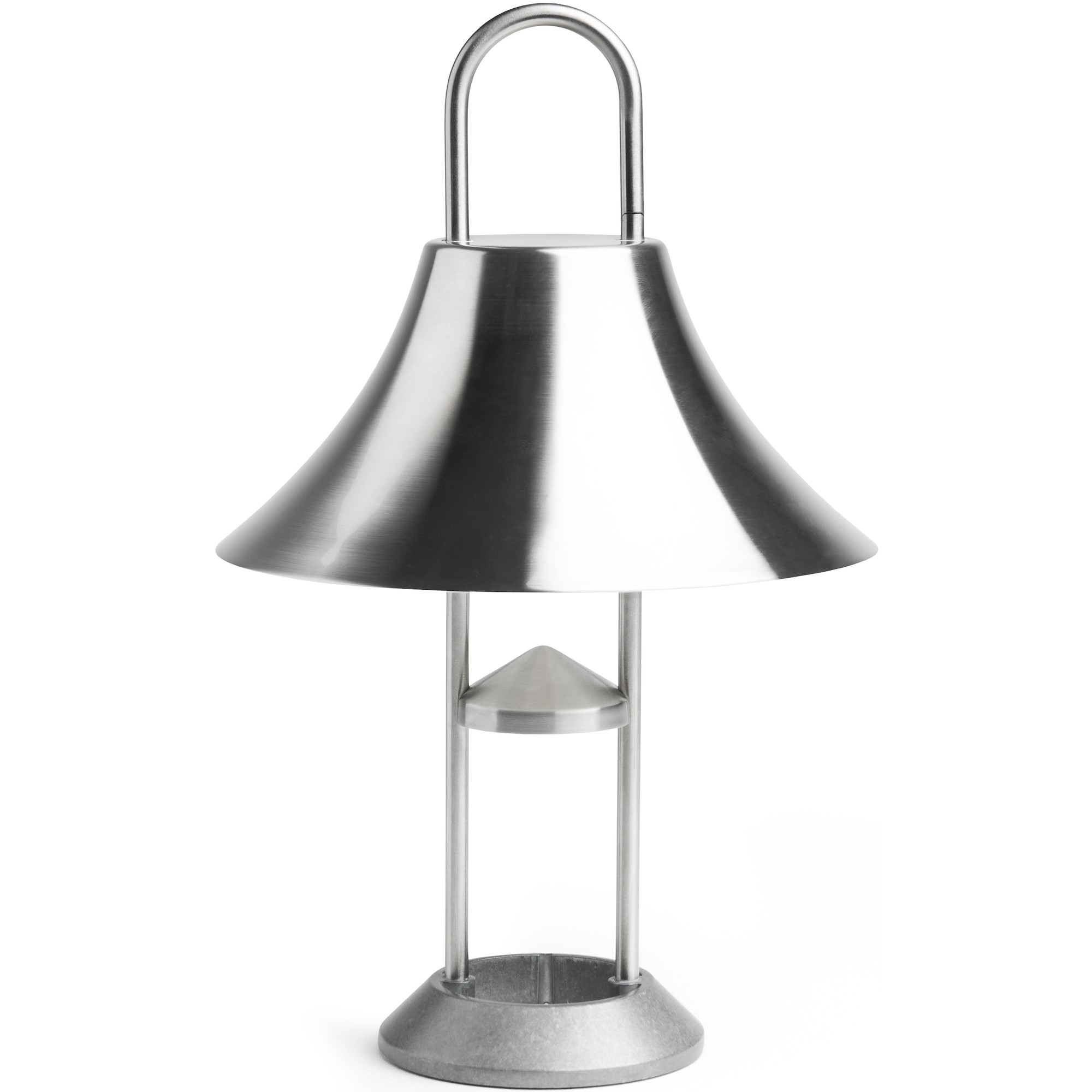 Brushed stainless steel - Portable lamp MOUSQUETON - HAY