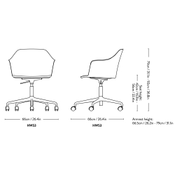 Chaise Rely HW53 - &Tradition