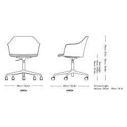 Chaise Rely HW54 - &Tradition