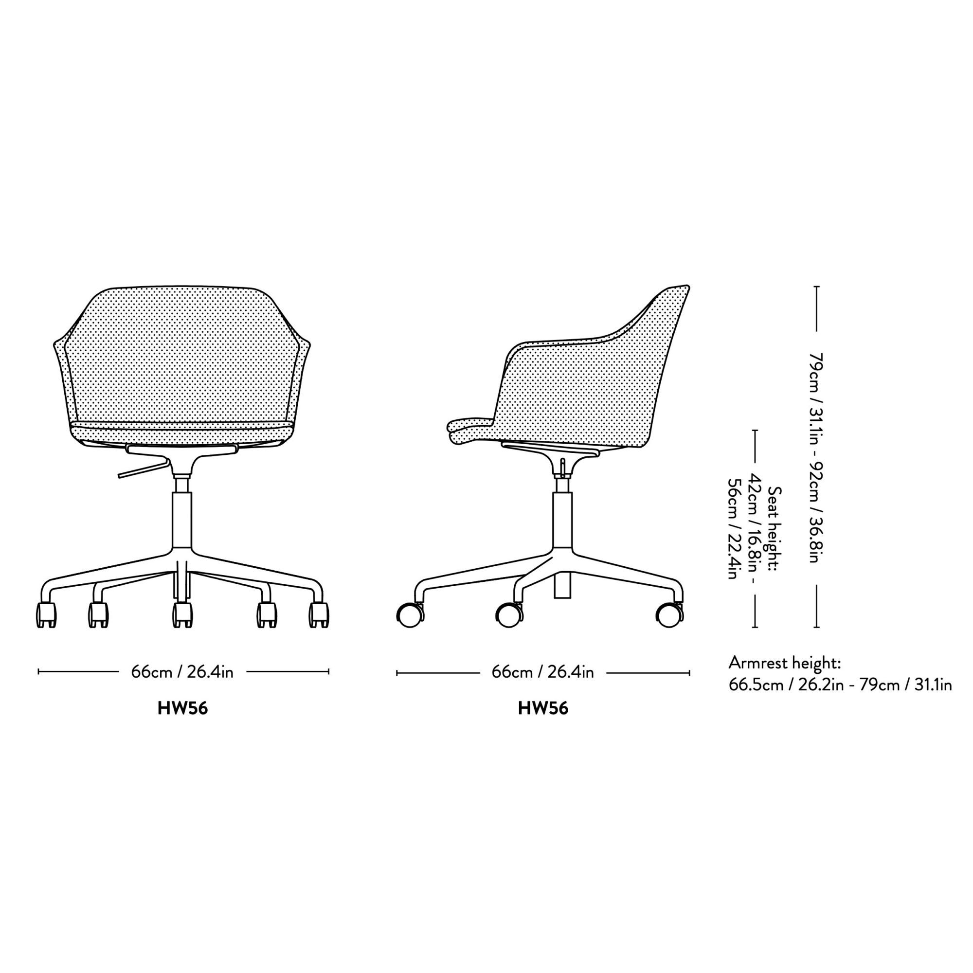 Chaise Rely HW56 / HW57 - &Tradition