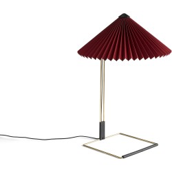 Lampe de table Matin – Ø38 x H52 cm – Rouge Oxyde - HAY