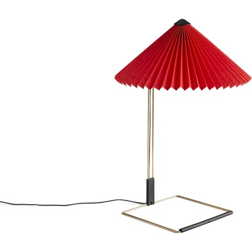 Lampe de table Matin – Ø38 x H52 cm – Rouge vif - HAY