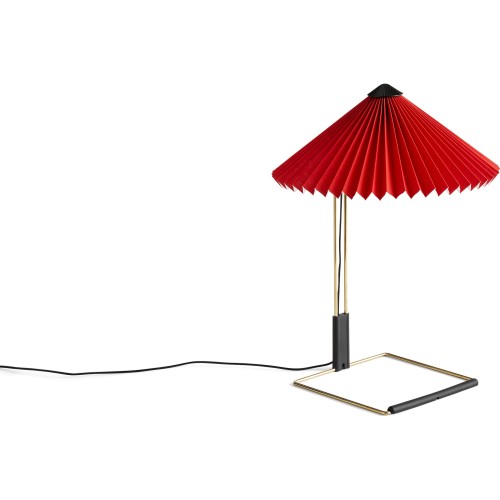 Matin Table Lamp – Ø30 x H38 cm – Bright red - HAY