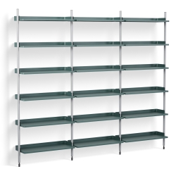 Pier System 103 –  PS Blue Shelves + Anodised Aluminium Profiles - HAY