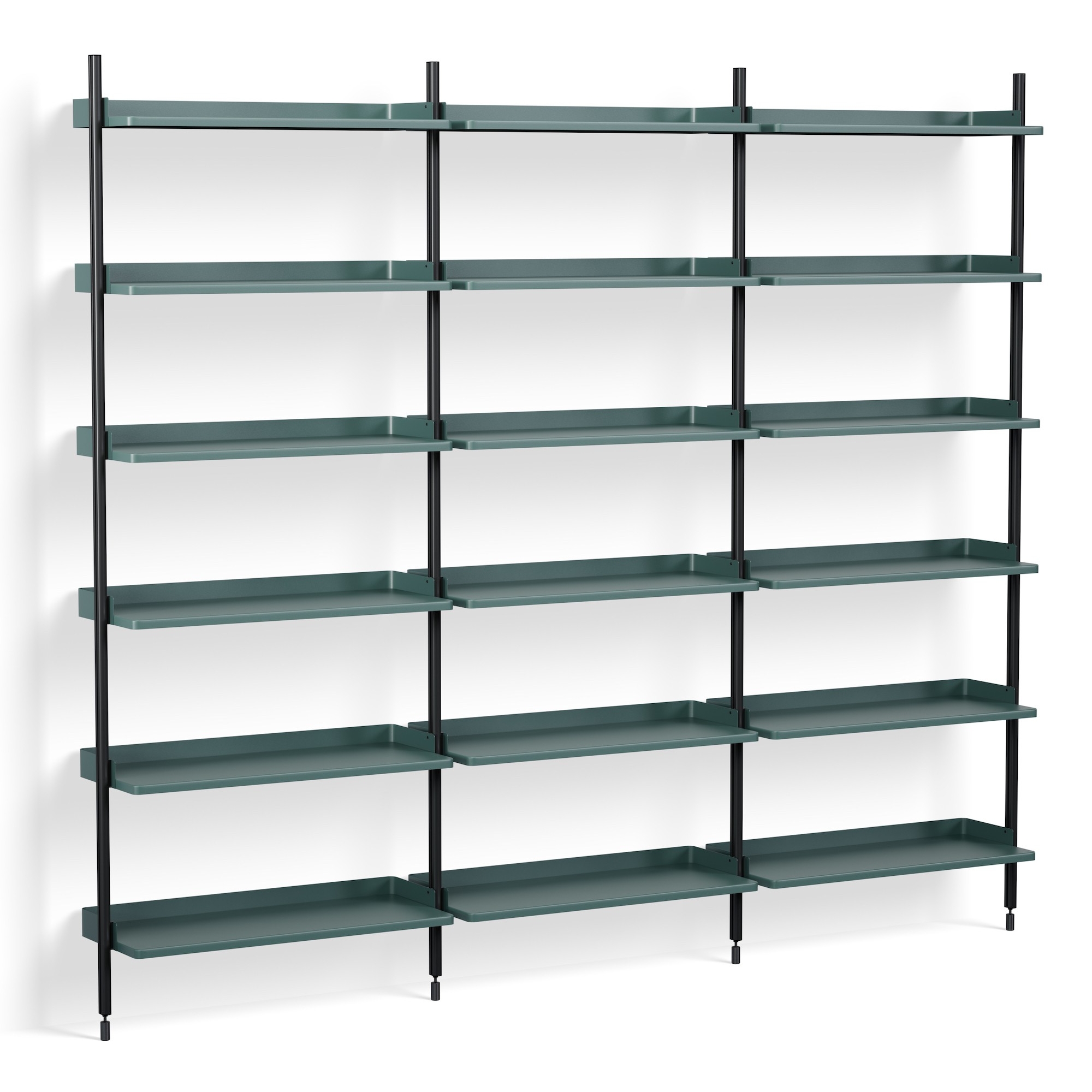 Pier System 103 –  PS Blue Shelves + Black Anodised Aluminium Profiles - HAY