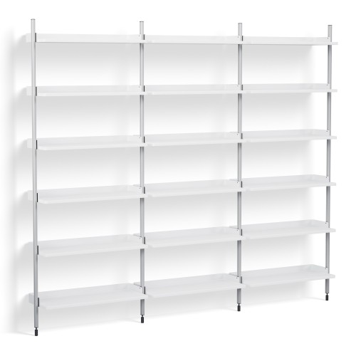 Pier System 103 –  PS White Shelves + Anodised Aluminium Profiles - HAY