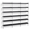 Pier System 103 –  PS Black Shelves + Anodised Aluminium Profiles - HAY