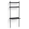 Black Shelves + Black Anodised Aluminium Profiles – Pier System 11 - HAY