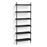 Black Shelves + Black Anodised Aluminium Profiles – Pier System 101 - HAY