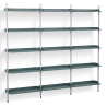 Blue Shelves + Anodised Aluminium Profiles – Pier System 113 - HAY