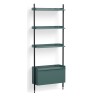 Blue Shelves + Black Anodised Aluminium Profiles – Pier System 131 - HAY