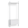 Pier System 1001 – PS White Shelves + Anodised Aluminium Profiles - HAY