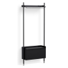 Pier System 1001 – PS Black Shelves + Black Anodised Aluminium Profiles - HAY