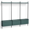 Pier System 1003 – PS Blue Shelves + Black Anodised Aluminium Profiles - HAY