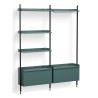 Pier System 1082 – PS Blue Shelves + Black Anodised Aluminium Profiles - HAY