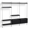 Pier System 1093 – PS Black Shelves + Anodised Aluminium Profiles - HAY