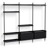 Pier System 1093 – PS Black Shelves + Black Anodised Aluminium Profiles - HAY