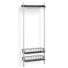 Pier System 1011 – PS Black Shelf + Anthracite Wire Shelves + Anodised Aluminium Profiles - HAY