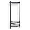 Pier System 1011 – PS Black Shelf + Anthracite Wire Shelves + Black Anodised Aluminium Profiles - HAY