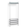 Pier System 1021 – PS Blue Shelf + Chromed Wire Shelves + Anodised Aluminium Profiles - HAY