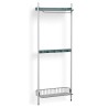 Pier System 1041 – PS Blue Shelves + Chromed Wire Shelf + Anodised Aluminium Profiles - HAY