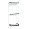 Pier System 1041 – PS Blue Shelves + Anthracite Wire Shelf + Anodised Aluminium Profiles - HAY