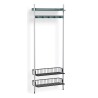 Pier System 1051 – PS Blue Shelves + Anthracite Wire Shelves + Anodised Aluminium Profiles - HAY