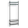 Pier System 1051 – PS Blue Shelves + Anthracite Wire Shelves + Black Anodised Aluminium Profiles - HAY