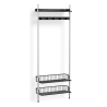 Pier System 1051 – PS Black Shelves + Anthracite Wire Shelves + Anodised Aluminium Profiles - HAY