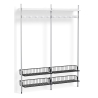 Pier System 1052 – PS White Shelves + Anthracite Wire Shelves + Anodised Aluminium Profiles - HAY