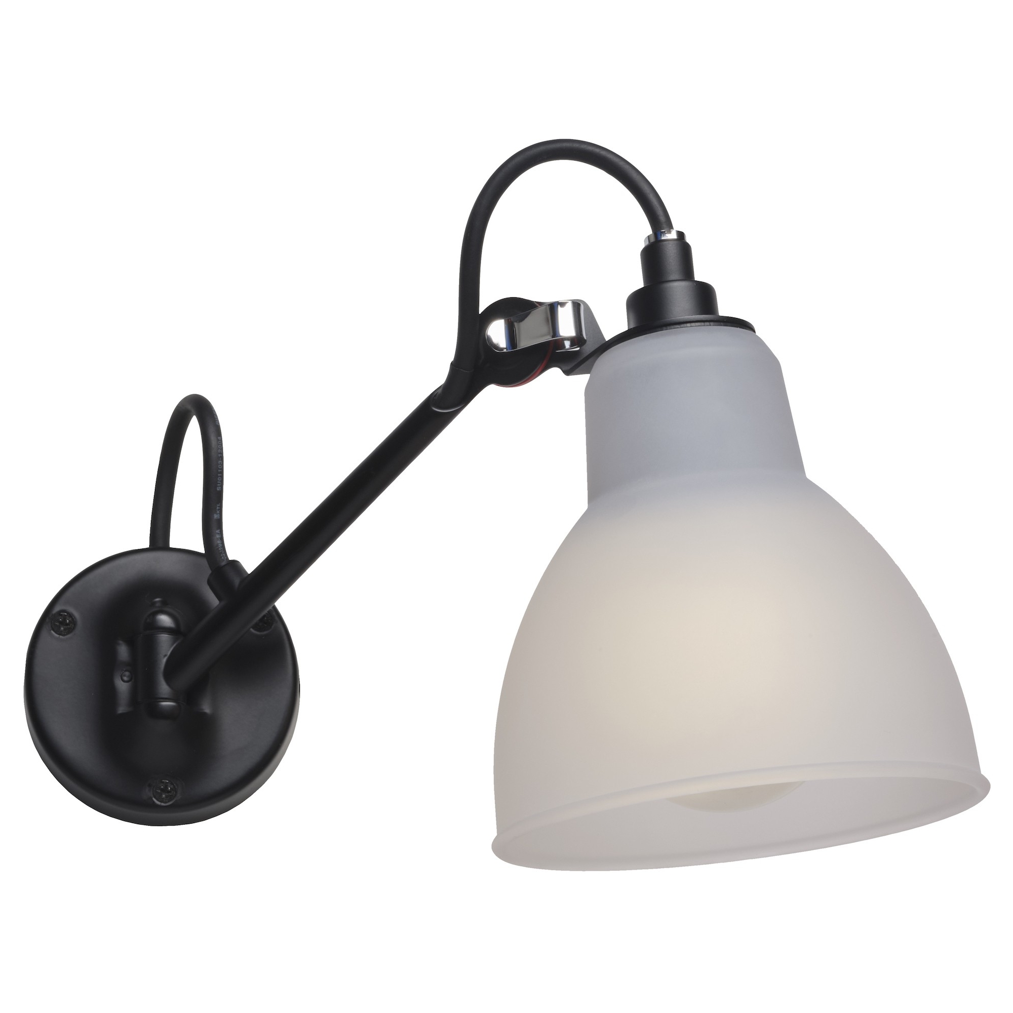 Black / Polycarbonate – CL I – wall lamp Gras n°104 Bathroom - DCW éditions