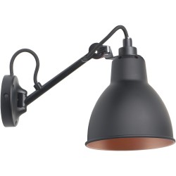 SOLD OUT – Black / Black, copper inside – wall lamp Gras n°104 - DCW éditions